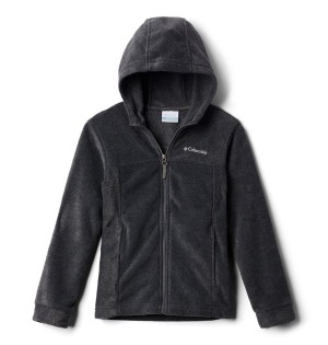 Grey Columbia Steens Mountain II Fleece Hooded Kids' Jacket | 63890NIHA