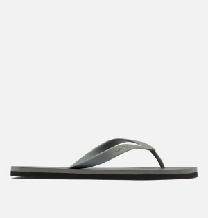 Grey Columbia Sun Trek Flip Flop Men's Sandals | 84213EHCY