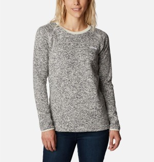 Grey Columbia Sweater Weather Fleece Crew Women's Pullover | 48316GPBC