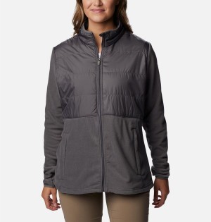 Grey Columbia Tamarancho Full Zip Women's Fleece Jacket | 60874COBT