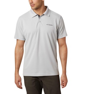 Grey Columbia Utilizer Men's Polo Shirt | 32156LBJM