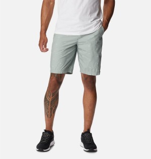 Grey Columbia Washed Out Printed Men's Shorts | 71485DFCB