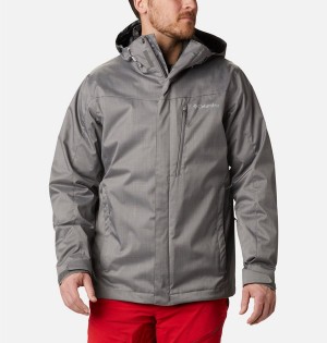 Grey Columbia Whirlibird IV Interchange Men's Ski Jacket | 84590ZBJD