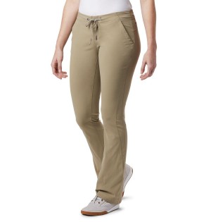 Khaki Columbia Anytime Outdoor Boot Cut Women's Pants | 07839EPVC