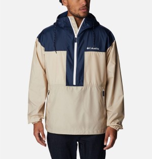 Khaki Columbia Flash Challenger Anorak Jacket Men's Windbreaker | 24960CLGT