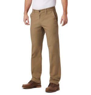 Khaki Columbia Flex ROC Men's Pants | 42967IVXY