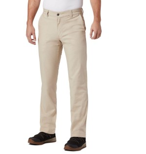 Khaki Columbia Flex ROC Men's Pants | 76281FRND