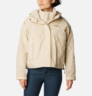 Khaki Columbia Laurelwoods II Interchange Women's 3 In 1 Jackets | 90517TFAG