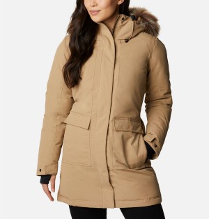 Khaki Columbia Little Si Insulated Women's Coats | 14973ZVDA