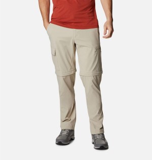 Khaki Columbia Newton Ridge II Convertible Men's Pants | 84765OJAR