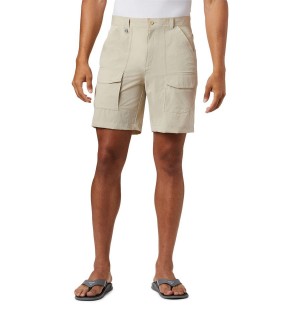 Khaki Columbia PFG Permit III Men's Shorts | 28593OSGQ