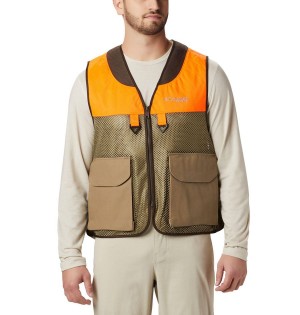 Khaki Columbia PHG Ptarmigan Bird Men's Vest | 29630VLEI