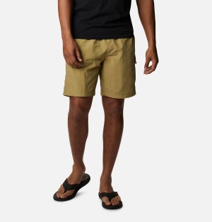 Khaki Columbia Palmerston Peak Sport Men's Shorts | 96784QRKU