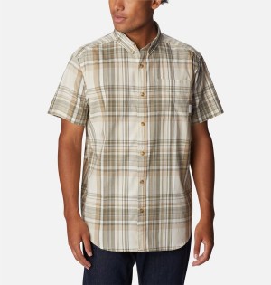 Khaki Columbia Rapid Rivers II Short Sleeve Men's Shirt | 29530PUJM