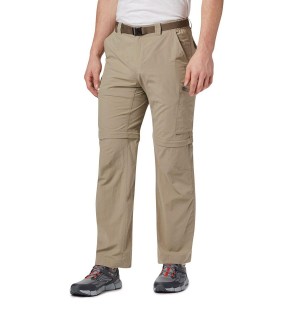 Khaki Columbia Silver Ridge Convertible Men's Pants | 73986DZYU