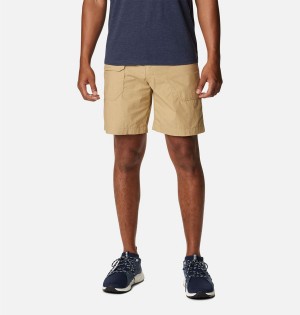 Khaki Columbia Washed Out Cargo Men's Shorts | 76412LIBC