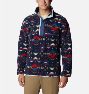 Multicolor Columbia Helvetia Half Snap Fleece Men's Pullover | 13740UNQD