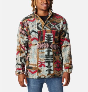 Multicolor Columbia PHG Rugged Ridge II Sherpa Half Snap Men's Pullover | 41760XIWZ