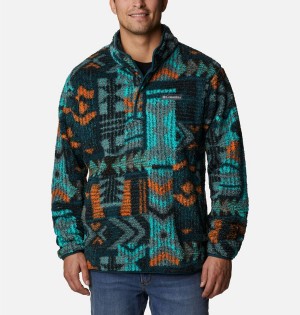 Multicolor Columbia PHG Rugged Ridge II Sherpa Half Snap Men's Pullover | 14350RJLO