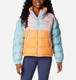 Multicolor Columbia Pike Lake II Cropped Women's Puffer Jacket | 48319XSQW