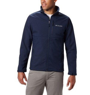 Navy Columbia Ascender Men's Softshell Jackets | 19784HXIF