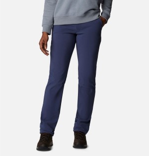 Navy Columbia Back Beauty Softshell Women's Pants | 84073YJXN