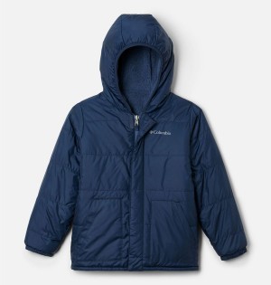 Navy Columbia Big Fir Reversible Kids' Jacket | 30782XMQN