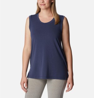 Navy Columbia Boundless Beauty Women's Tank Top | 79408TCRJ