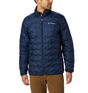 Navy Columbia Delta Ridge Insulated Men's Puffer Jacket | 94870PBWU