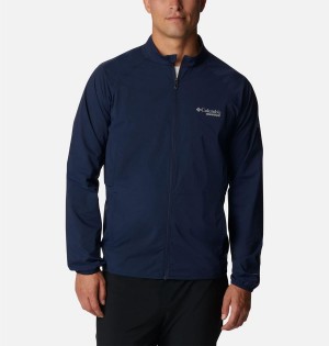 Navy Columbia Endless Trail Wind Shell Jacket Men's Windbreaker | 69807EIVW