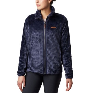 Navy Columbia Fire Side II Sherpa Full Zip Women's Fleece Jacket | 46012BRPS