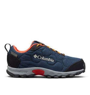 Navy Columbia Firecamp Sledder 3 Waterproof Kids' Sneakers | 28690DKJP