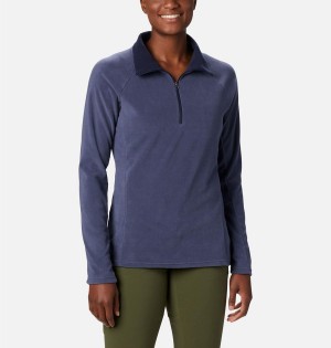 Navy Columbia Glacial IV Half Zip Fleece Women's Pullover | 23879ACRH