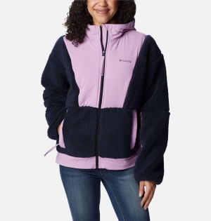 Navy Columbia Hakatai Full Zip Women's Fleece Jacket | 34907GTMO