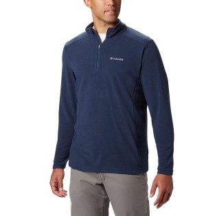 Navy Columbia Klamath Range II Half Zip Fleece Men's Pullover | 72306UBHO