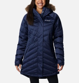 Navy Columbia Lay D III Mid Women's Puffer Jacket | 23104WHQL