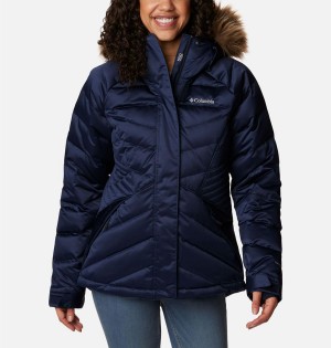 Navy Columbia Lay D III Women's Puffer Jacket | 96351EUZM