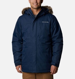 Navy Columbia Leif Trail Men's Coats | 24156ABQC