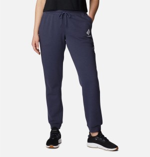 Navy Columbia Logo II Joggers Women's Pants | 37259BKSP