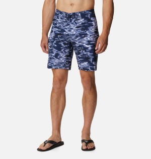 Navy Columbia PFG Offshore II Board Men's Shorts | 90472EQBR