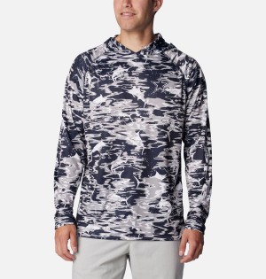 Navy Columbia PFG Super Terminal Tackle - Dallas Cowboys Men's Hoodie | 38769QPFN