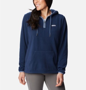 Navy Columbia PFG Tidal Fleece Women's Hoodie | 48529WOJL