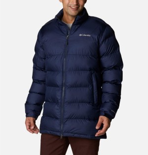 Navy Columbia Pike Lake Mid Insulated Men's Puffer Jacket | 90735NJHZ