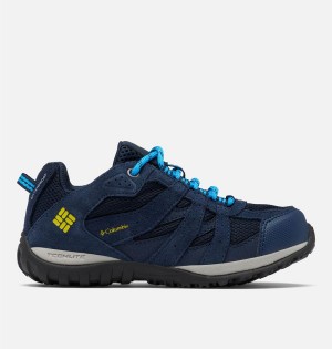 Navy Columbia Redmond Waterproof Kids' Sneakers | 68037QHLR