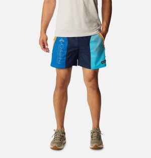 Navy Columbia Riptide Retro Men's Shorts | 78514KQYF