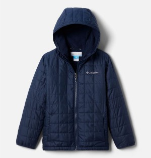 Navy Columbia Rugged Ridge Sherpa Lined Kids' Jacket | 51309QWML