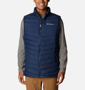 Navy Columbia Slope Edge Men's Vest | 07419PWGD