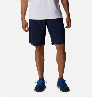 Navy Columbia Stealth Camp Active Men's Shorts | 01923FGSY