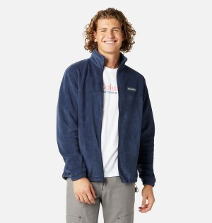 Navy Columbia Steens Mountain 2.0 Full Zip Men's Fleece Jacket | 18075YCIQ