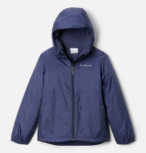 Navy Columbia Switchback Sherpa Lined Kids' Jacket | 93871GEWK